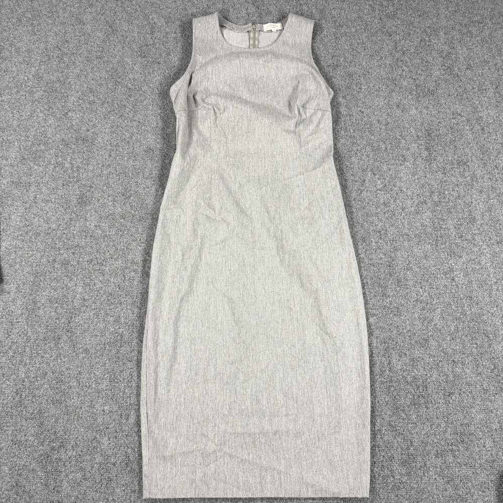 Avenue Montaigne Dress Size 6 Gray Roma Viscose Stretch Made In USA